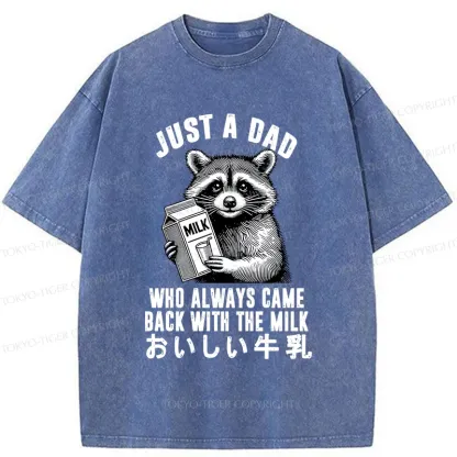 Tokyo-Tiger Father Brings Milk Washed T-Shirt