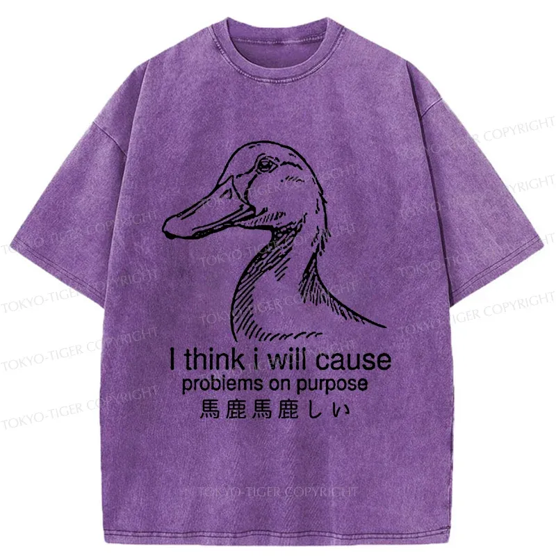 Tokyo-Tiger Silly Goose Washed T-Shirt