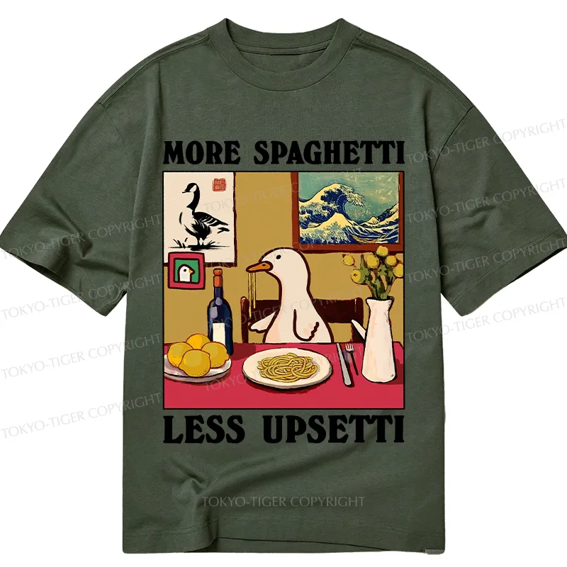 Tokyo-Tiger More Spaghetti Less Upsetti Goose Classic T-Shirt