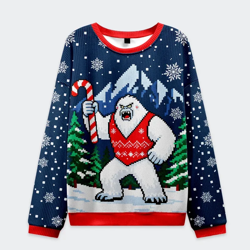 Tokyo-Tiger Yeti Celebration Christmas Ugly Sweatshirt