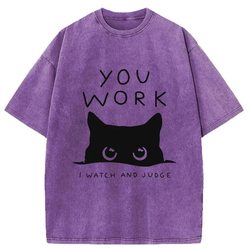 Tokyo-Tiger A Cat That Spies Washed T-Shirt-tokyo-tiger