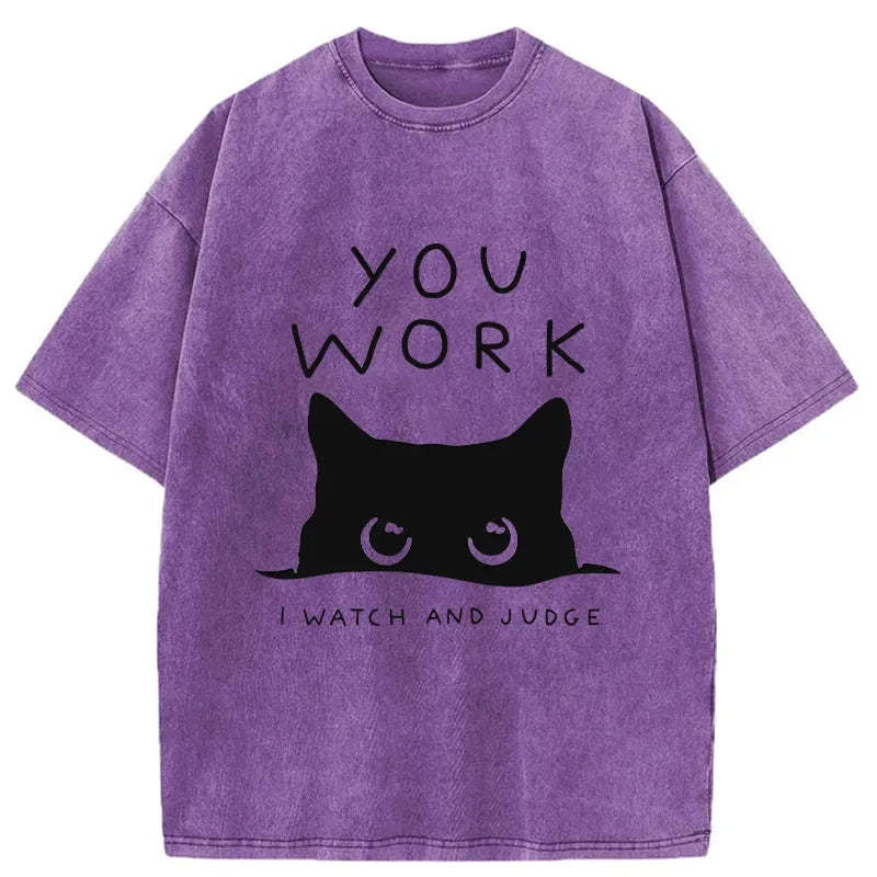 Tokyo-Tiger A Cat That Spies Washed T-Shirt-tokyo-tiger