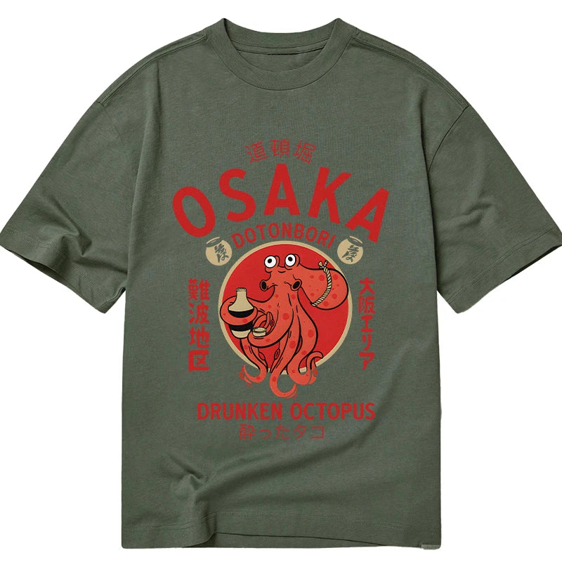 Tokyo-Tiger Drunken Octopus Japan Classic T-Shirt