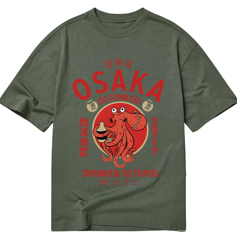 Tokyo-Tiger Drunken Octopus Japan Classic T-Shirt