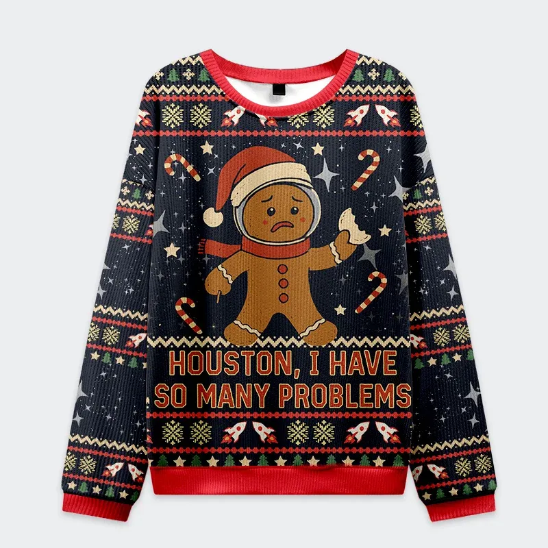 Tokyo-Tiger Gingerbread Men Have Many Problems Christmas Ugly Sweatshirt