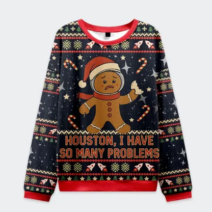 Tokyo-Tiger Gingerbread Men Have Many Problems Christmas Ugly Sweatshirt