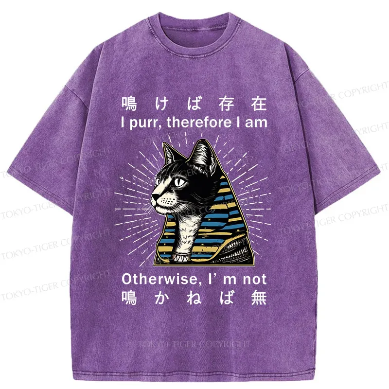 Tokyo-Tiger Cat Pharaoh Washed T-Shirt