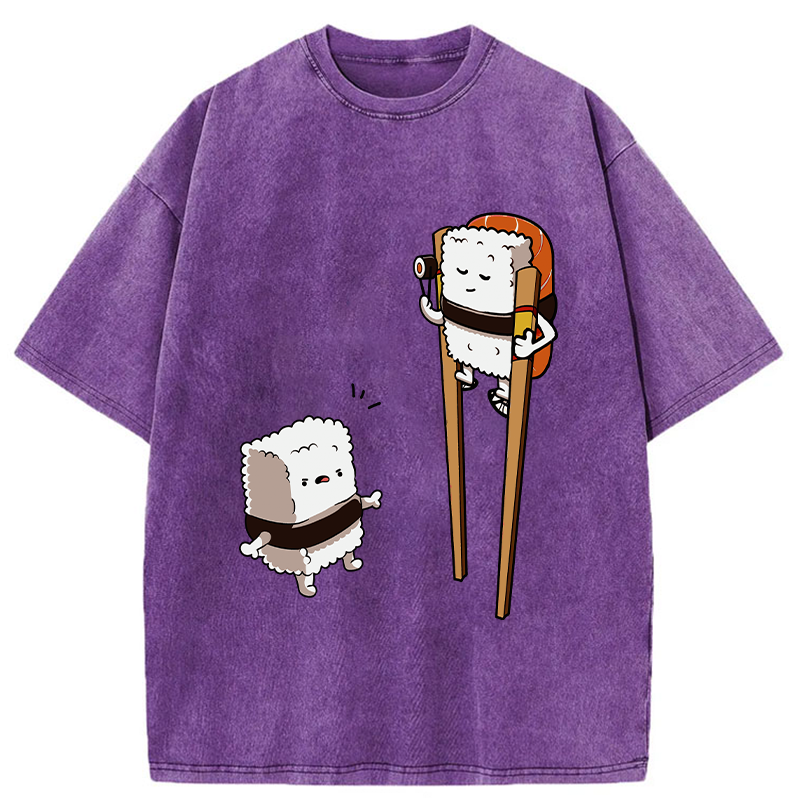 Tokyo-Tiger Sushi On Stilts Washed T-Shirt