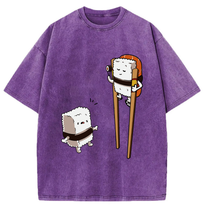 Tokyo-Tiger Sushi On Stilts Washed T-Shirt