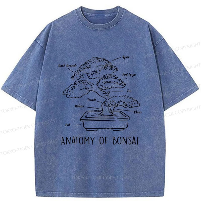 Tokyo-Tiger Anatomy Of A Bonsai Washed T-Shirt