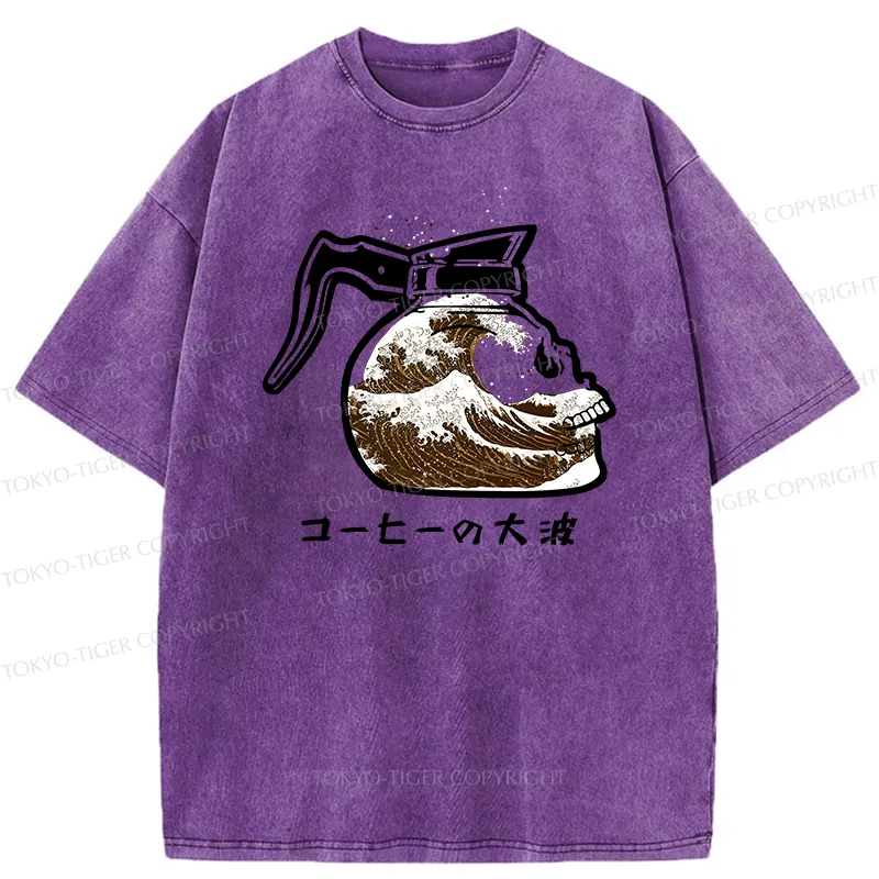 Tokyo-Tiger The Skeleton Contains Waves Washed T-Shirt