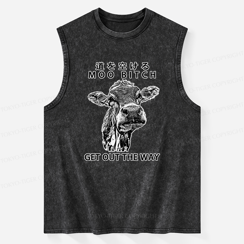 Tokyo-Tiger Funny Cow Washed Tank