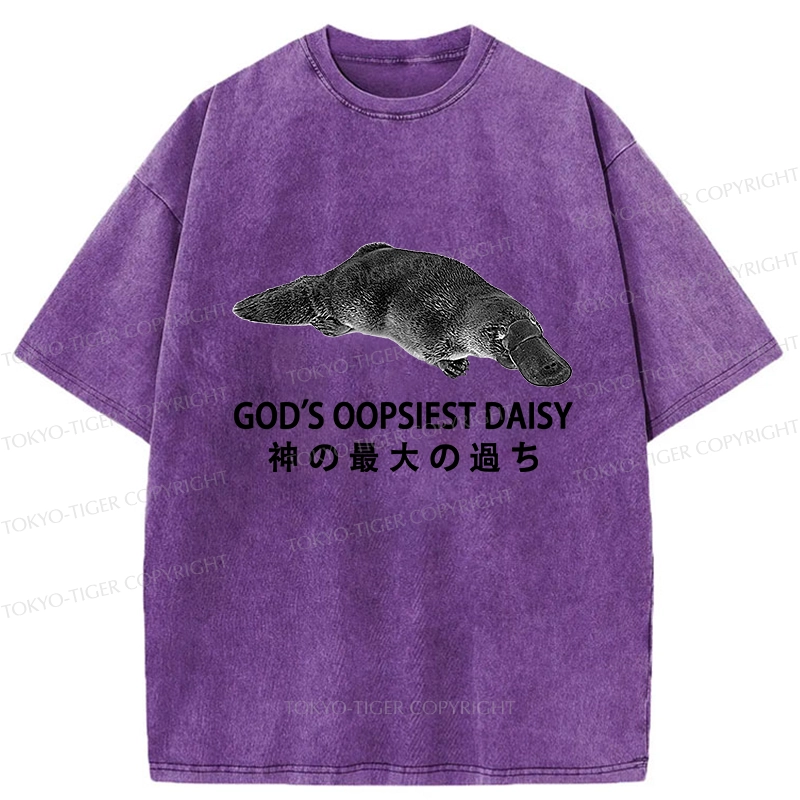 Tokyo-Tiger God's Oopsiest Daisy Washed T-Shirt