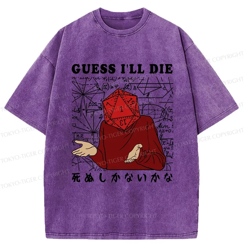Tokyo-Tiger I Think I Might Die Washed T-Shirt