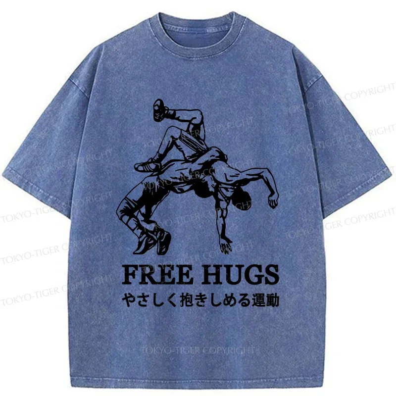 Tokyo-Tiger Interesting Jiu-Jitsu Washed T-Shirt