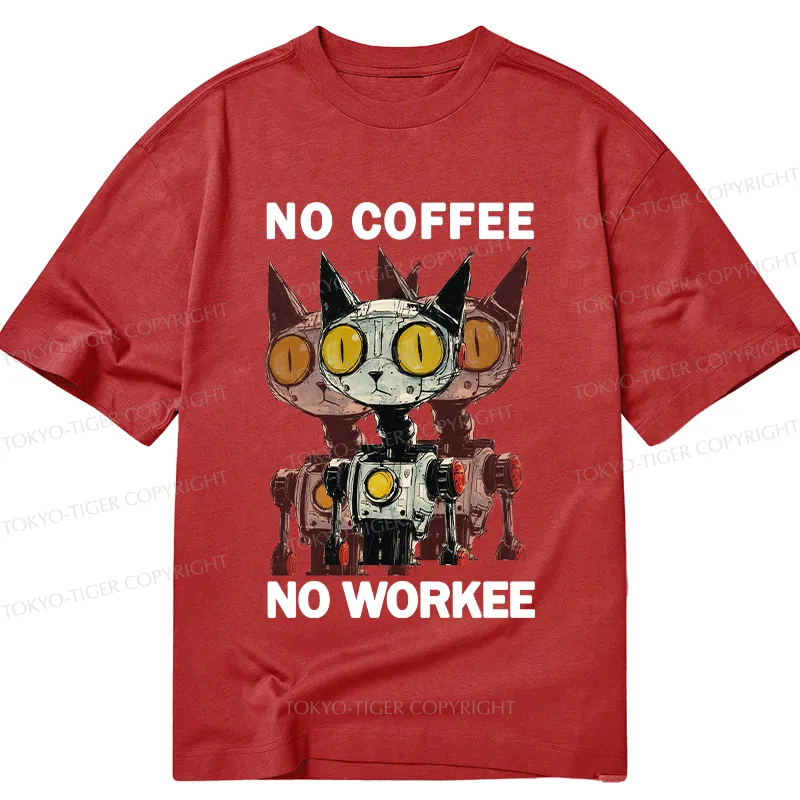 Tokyo-Tiger No Coffee No Workee Classic T-Shirt