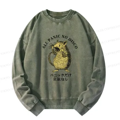 Tokyo-Tiger All Panic No Disco Washed Sweatshirt