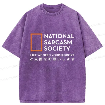 Tokyo-Tiger Funny Society Japan Washed T-Shirt