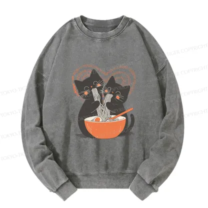 Tokyo-Tiger Let's Eat Ramen Together Washed Sweatshirt
