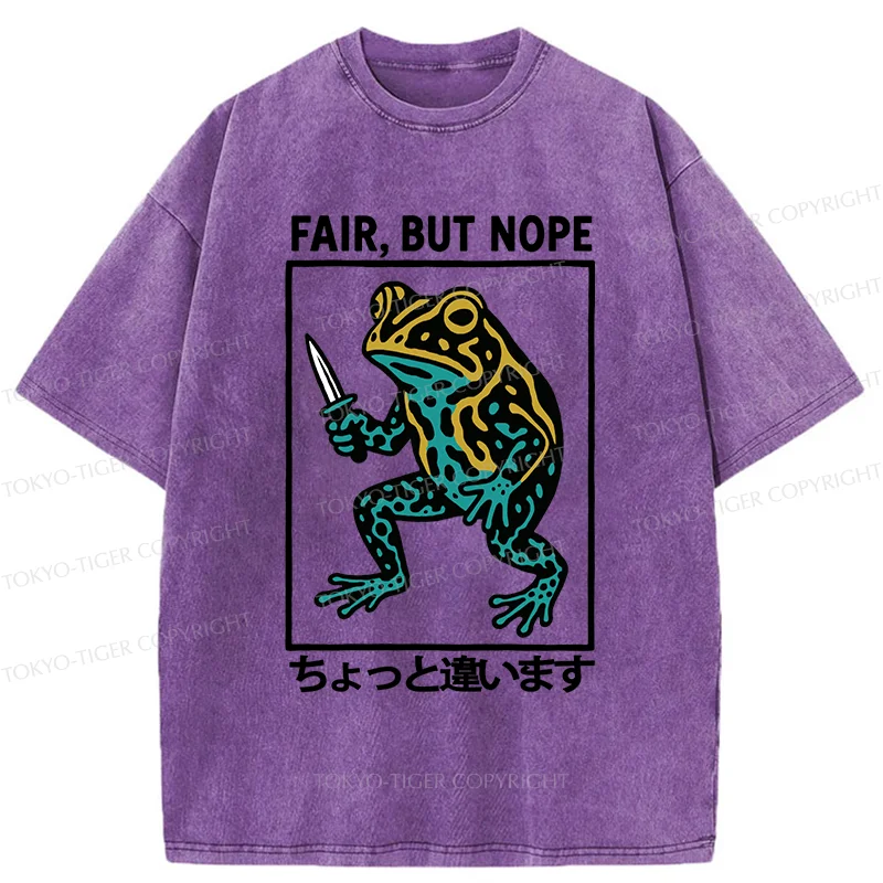 Tokyo-Tiger Rebellious Frog Washed T-Shirt
