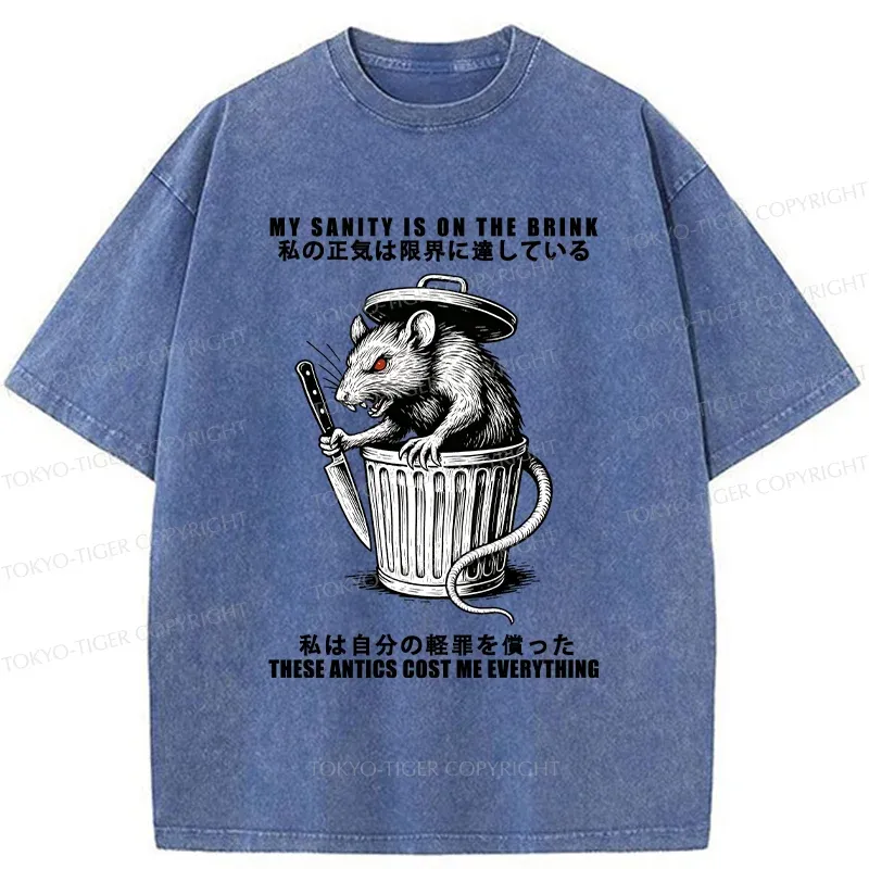 Tokyo-Tiger Revenge Of The Mouse Washed T-Shirt
