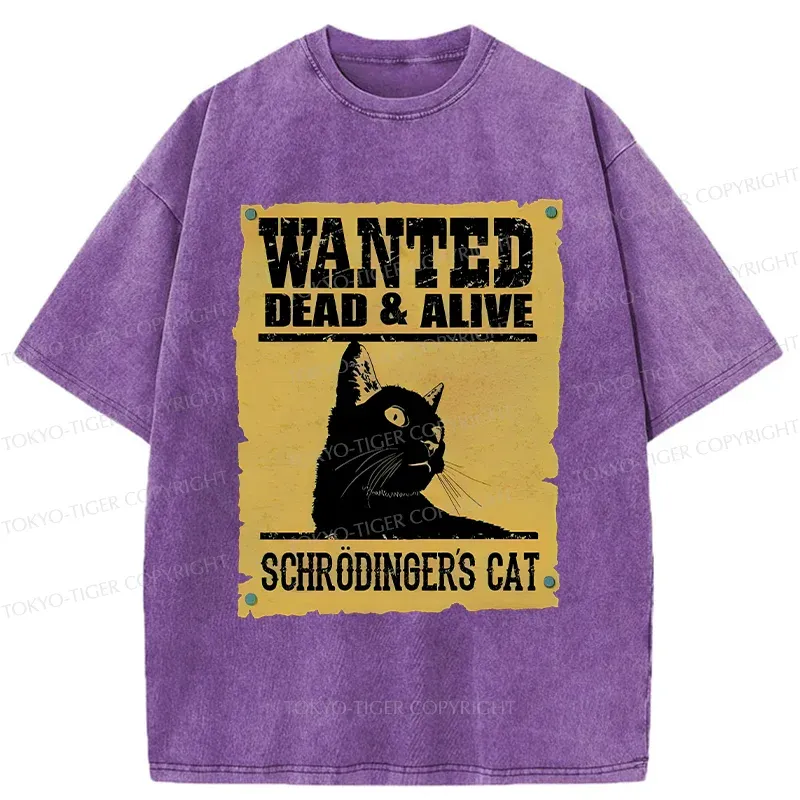 Tokyo-Tiger Wanted Cat Washed T-Shirt