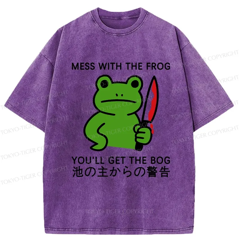 Tokyo-Tiger Don't Mess With The Frog Washed T-Shirt