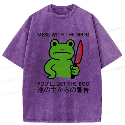 Tokyo-Tiger Don't Mess With The Frog Washed T-Shirt
