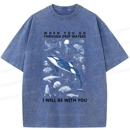 Tokyo-Tiger Deep Sea Creatures Washed T-Shirt