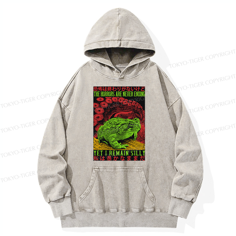 Tokyo-Tiger The Horrors Are Never Ending Japan Washed Hoodie