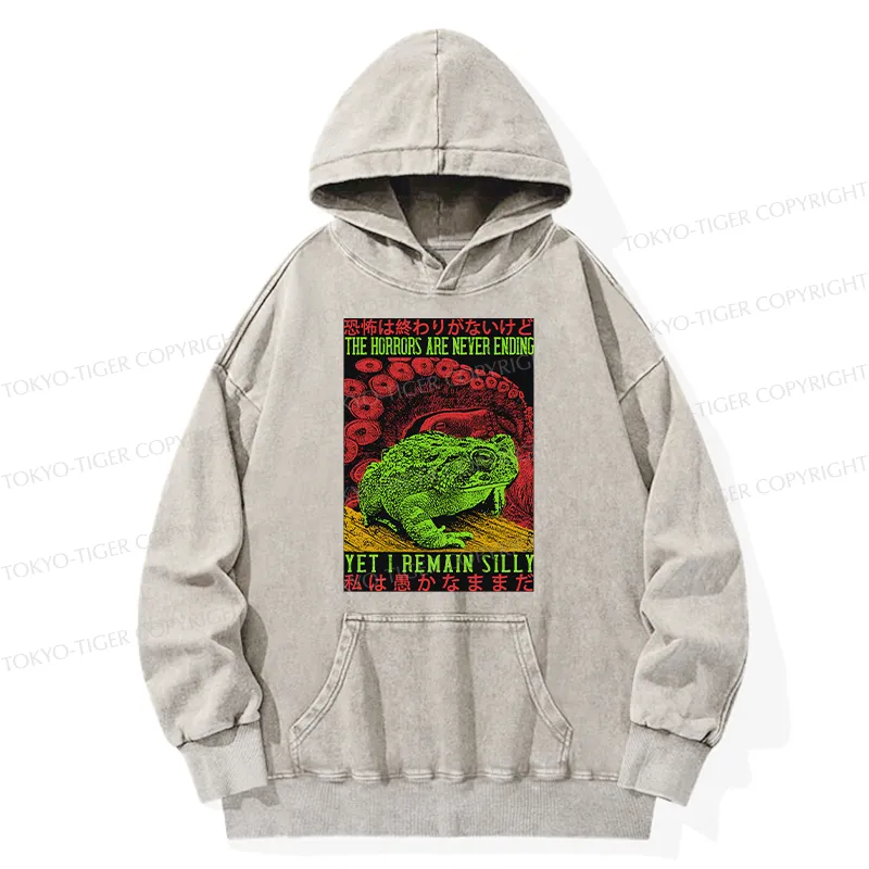 Tokyo-Tiger The Horrors Are Never Ending Japan Washed Hoodie