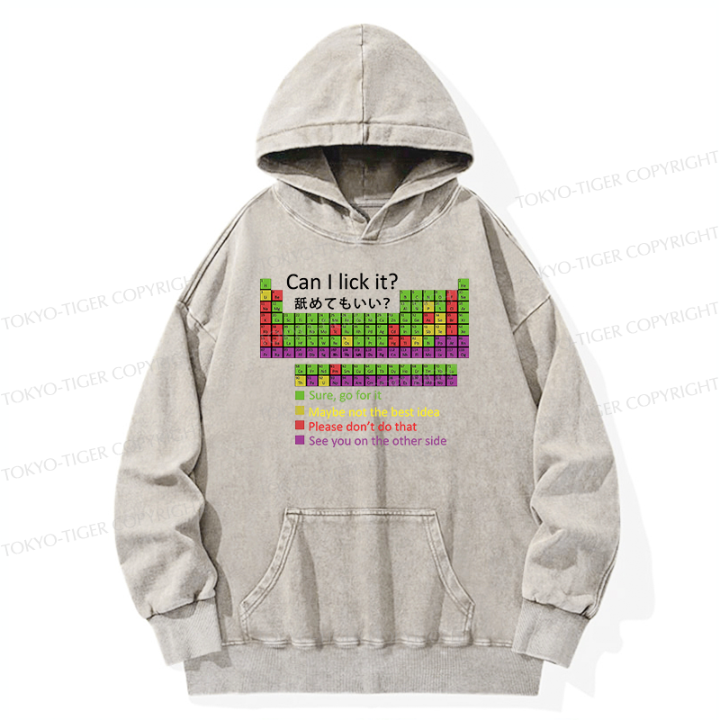 Tokyo-Tiger Can I Lick It Washed Hoodie