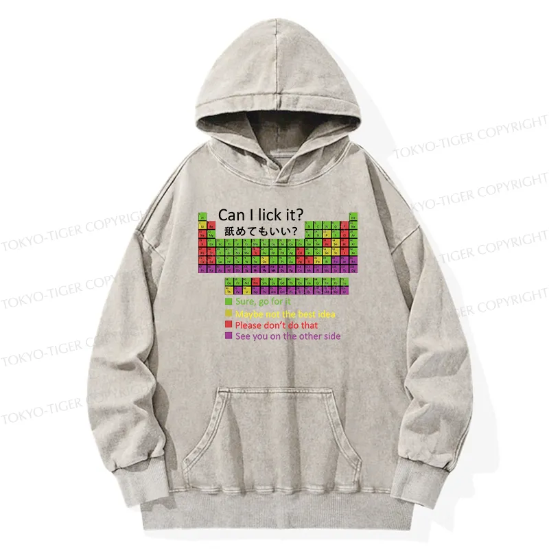 Tokyo-Tiger Can I Lick It Washed Hoodie