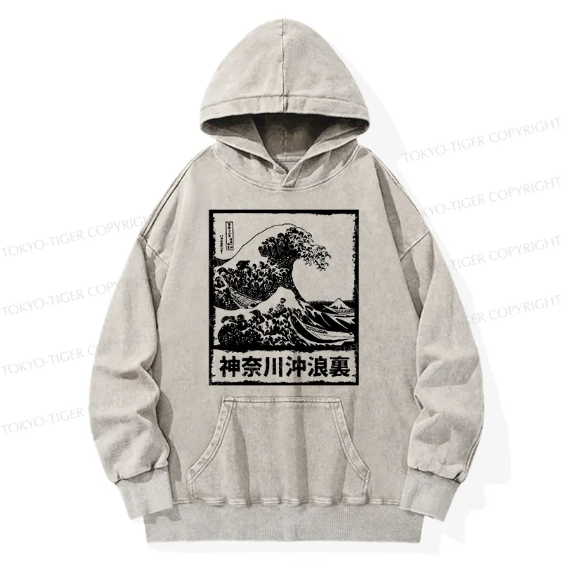 Tokyo-Tiger Legendary Wave Washed Hoodie