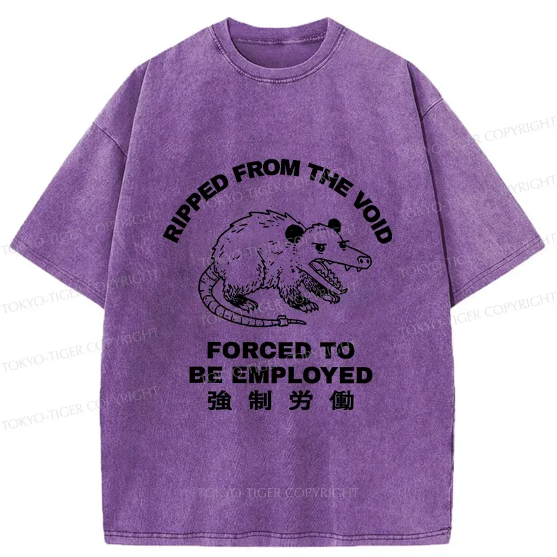 Tokyo-Tiger Forced Labor Possum Washed T-Shirt