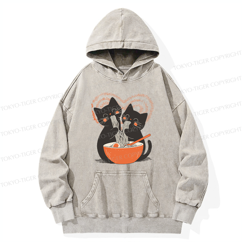 Tokyo-Tiger Let's Eat Ramen Together Washed Hoodie
