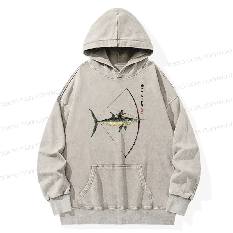 Tokyo-Tiger I Am Speed Washed Hoodie
