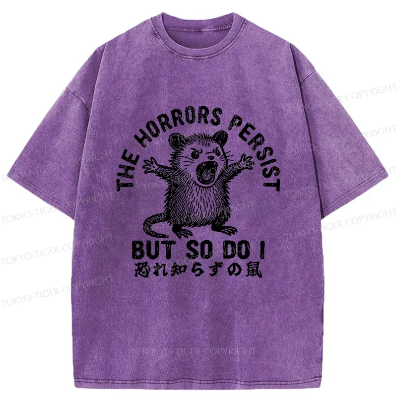 Tokyo-Tiger Fearless Opossum Washed T-Shirt