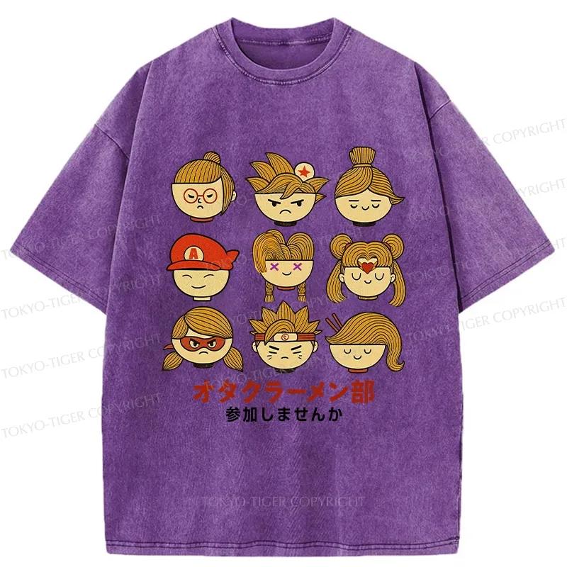 Tokyo-Tiger Otaku Ramen Club Washed T-Shirt