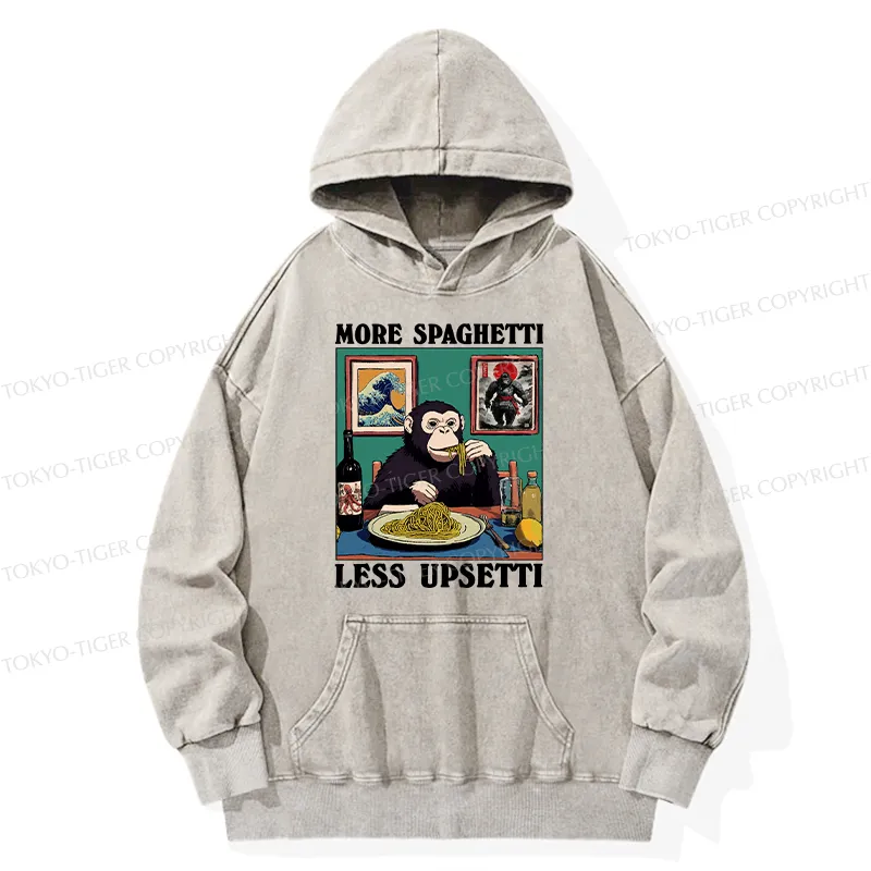 Tokyo-Tiger More Spaghetti Less Upset Bigfoot Washed Hoodie