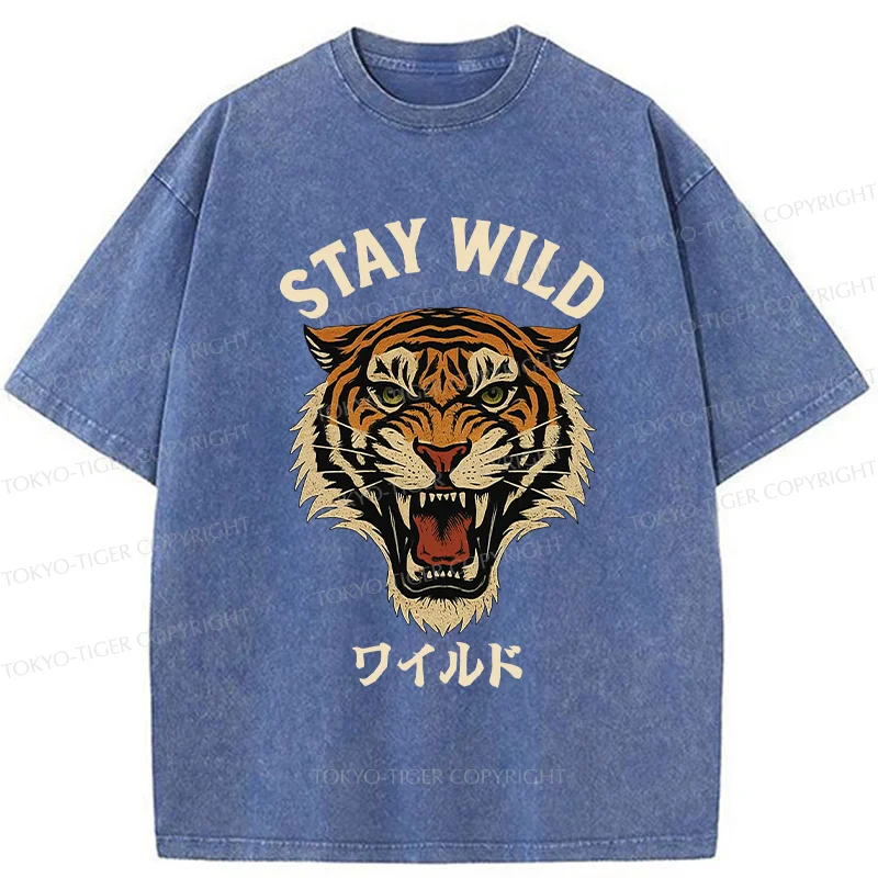 Tokyo-Tiger Wild Tiger Washed T-Shirt