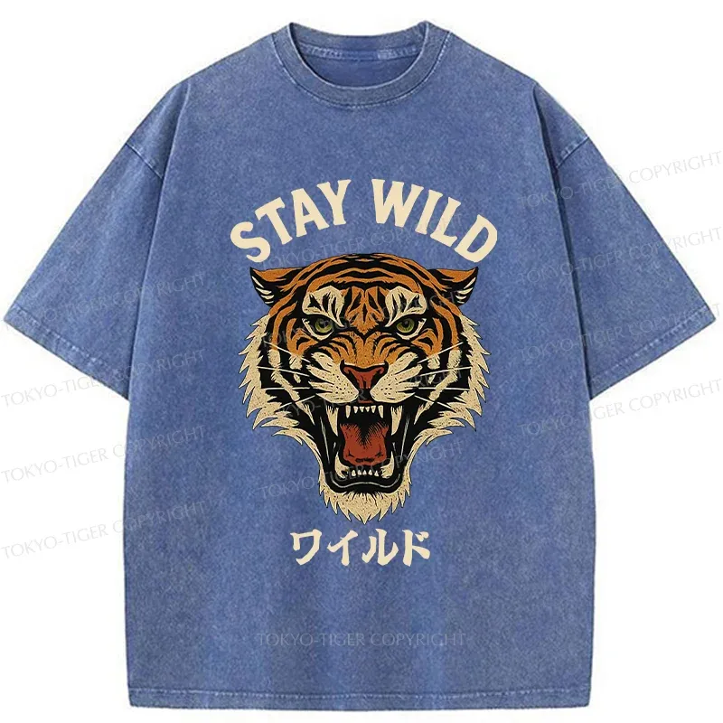 Tokyo-Tiger Wild Tiger Washed T-Shirt