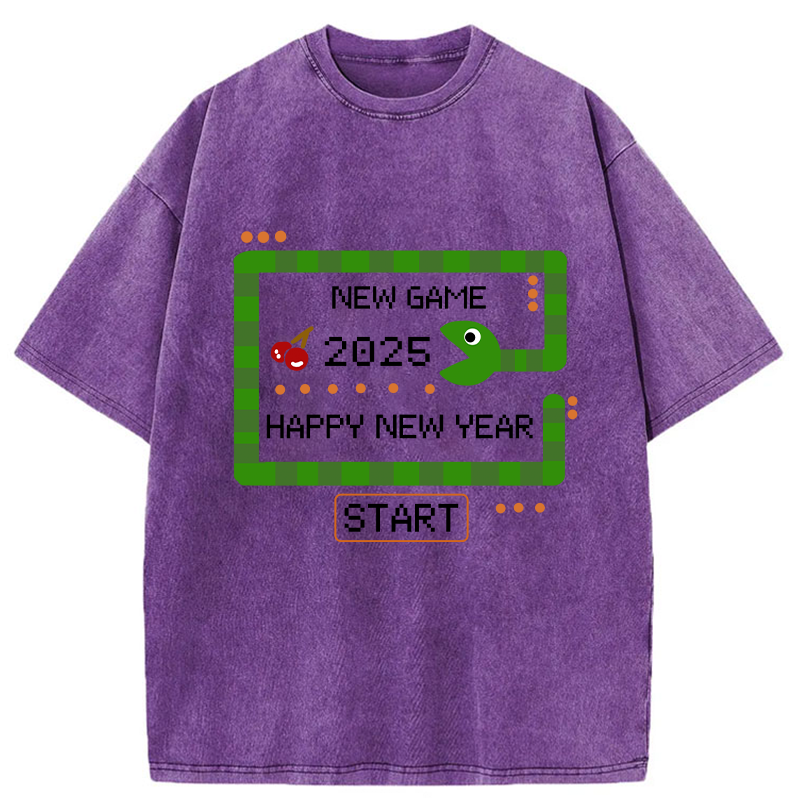 Tokyo-Tiger 2025 Happy New Year Washed T-Shirt