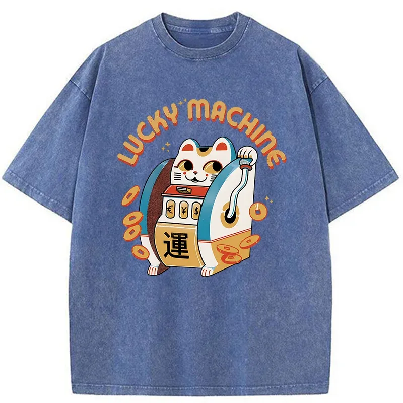 Tokyo-Tiger Lucky Machine Japan Washed T-Shirt