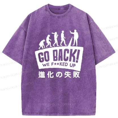 Tokyo-Tiger Evolutionary Failure Washed T-Shirt