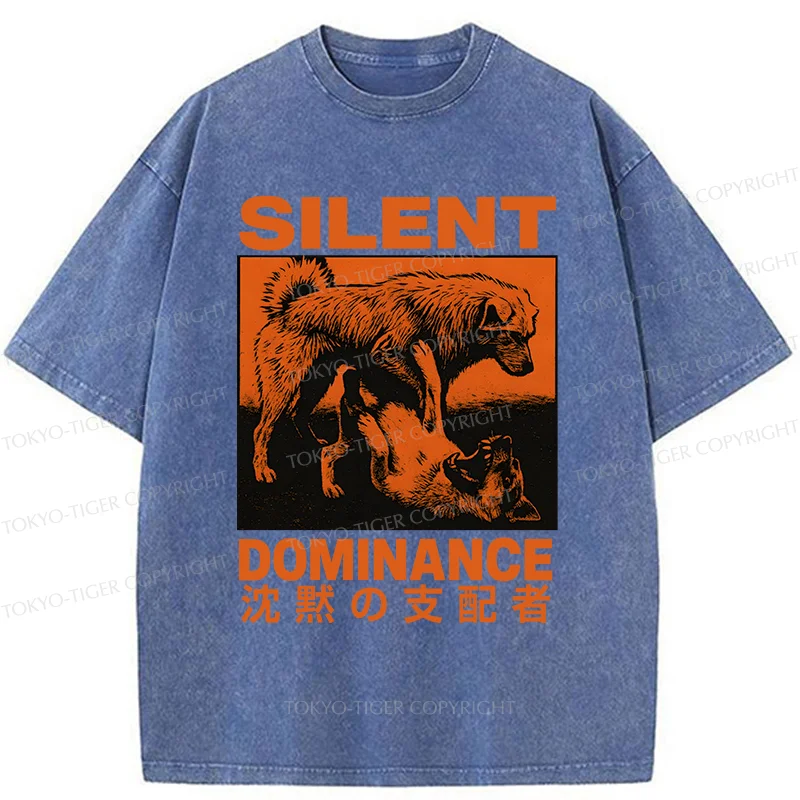 Tokyo-TigerSilent Dog King Washed T-Shirt