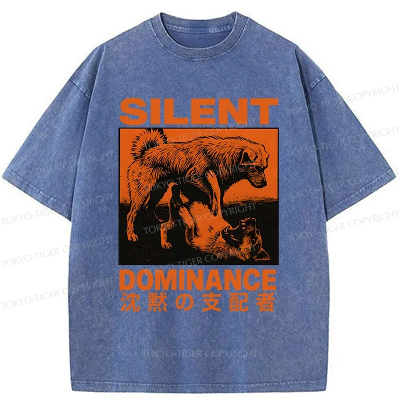 Tokyo-TigerSilent Dog King Washed T-Shirt