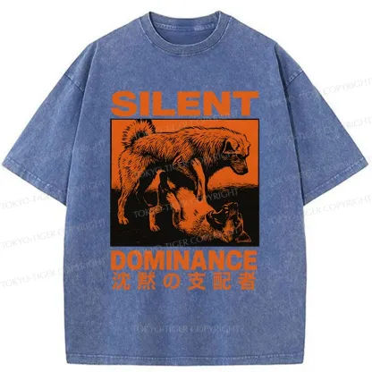 Tokyo-TigerSilent Dog King Washed T-Shirt