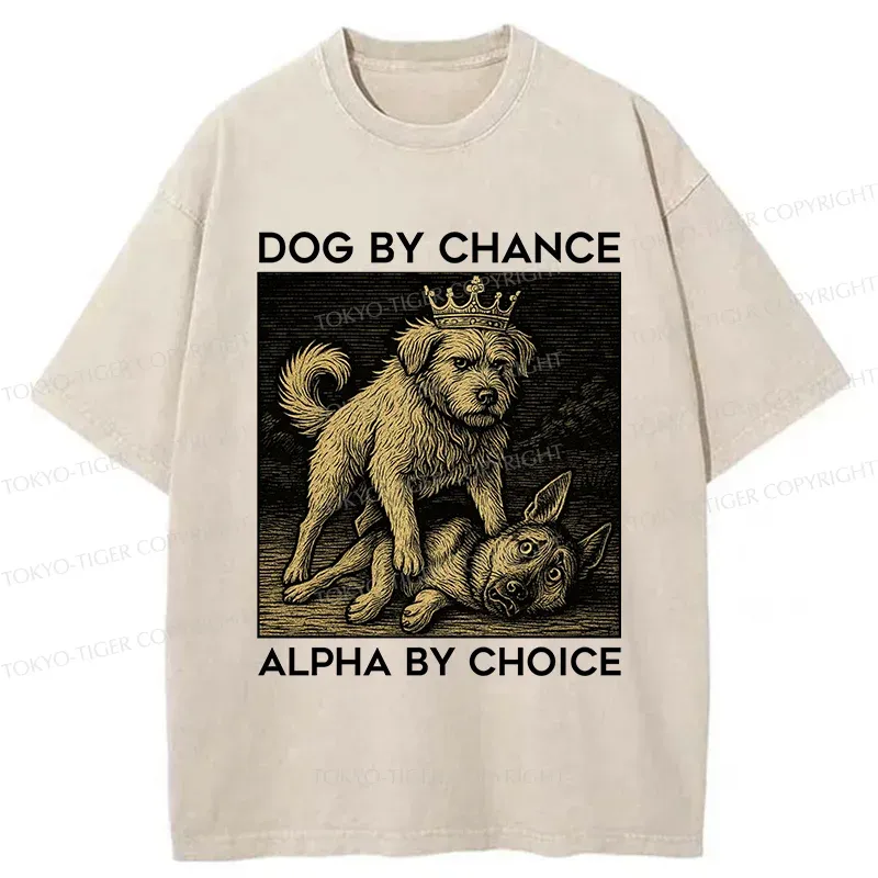 Tokyo-Tiger Birth Of The Dog King Washed T-Shirt