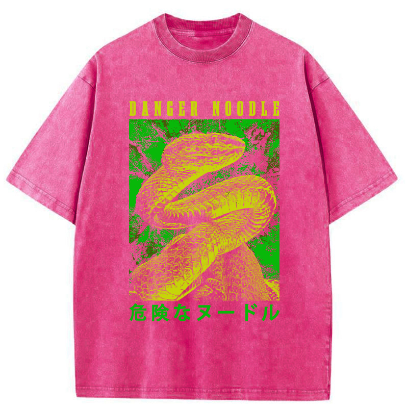 Tokyo-Tiger Dangerous Noodle Washed T-Shirt